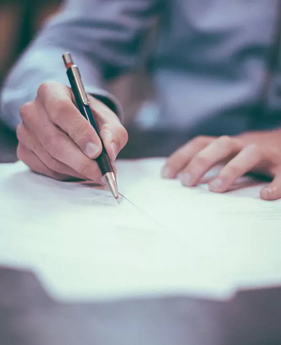 Contracts of sale are signed and deposit paid